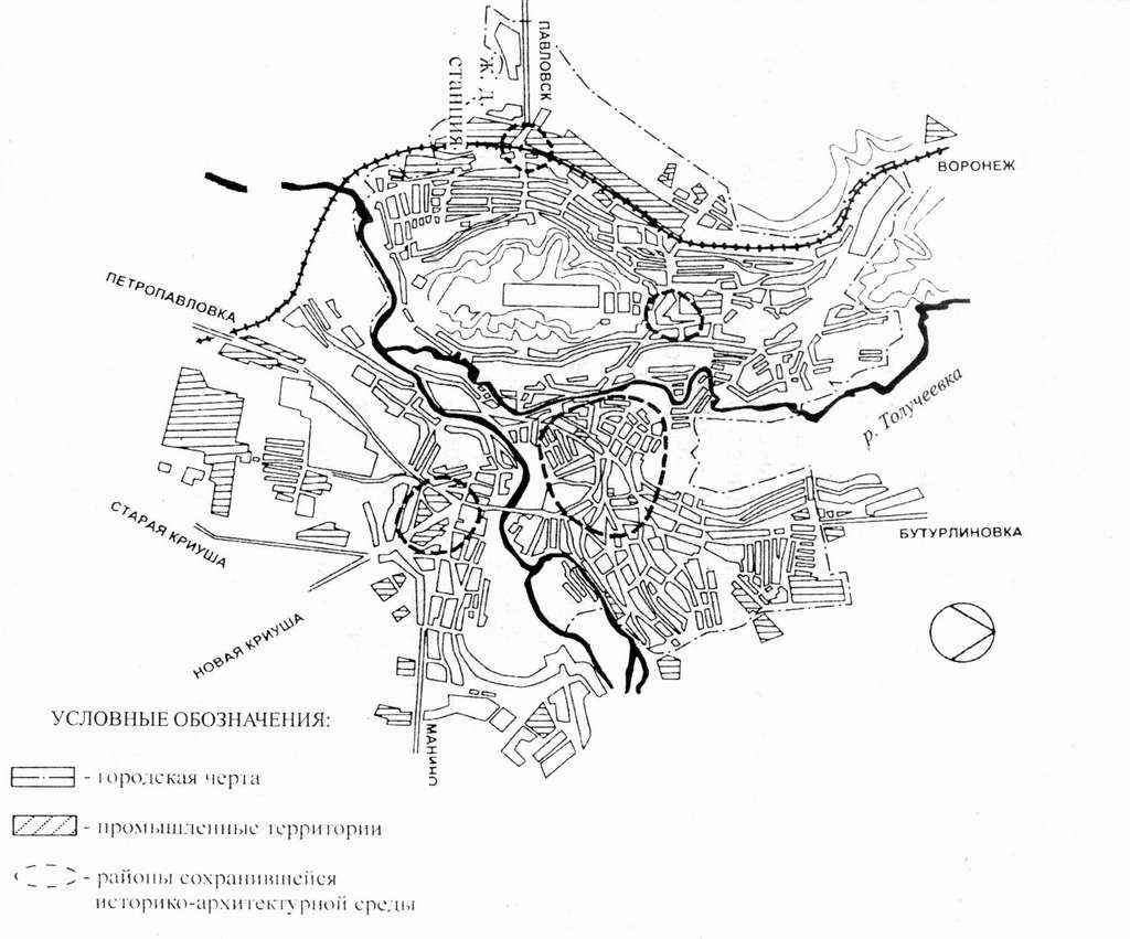 Современная планировочная структура города