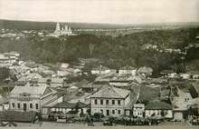 Крестовоздвиженский храм фото с колокольни Преображенского собора 1915г.
